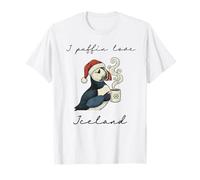 I Puffin Love Iceland Funny Christmas Bird Souvenir T-Shirt