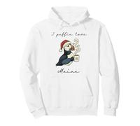 I Puffin Love Maine Funny Christmas Bird Souvenir Pullover Hoodie