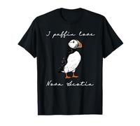 I Puffin Love Nova Scotia Funny Shorebird Art Bird Souvenir T-Shirt
