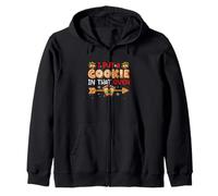 I Put A Cookie In That Oven Christmas Pregnancy Announcement Zip Hoodie