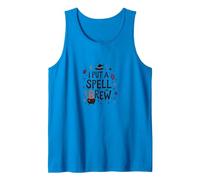 I Put A Spell On Brew: Witchy Coffee Lover's Halloween Tank Top, Men, Sapphire, M