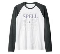 I Put A Spell On Him and Now He's Mine Love Witchy Vibe |- Raglan Baseball Tee