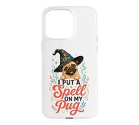I Put a Spell on My Pug Halloween Pug Mom Case for iPhone 15 Pro Max