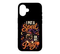 I Put a Spell on My Pug Halloween Pug Mom Case for iPhone 16