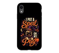 I Put a Spell on My Pug Halloween Pug Mom Case for iPhone XR