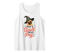 I Put a Spell on My Pug Halloween Pug Mom Tank Top