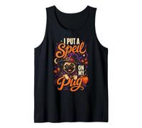 I Put a Spell on My Pug Halloween Pug Mom Tank Top