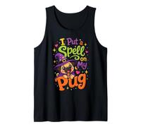 I Put a Spell on My Pug Halloween Pug Mom Tank Top
