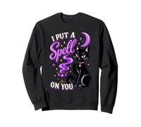 I Put a Spell on You Black Cat Witch Halloween Sweatshirt