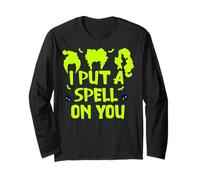 I Put A Spell On You -Scary Witch & Spider Halloween Costume Long Sleeve T-Shirt