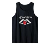 I Put A Spell On You Skeleton Hands Heart Creepy And Funny Tank Top
