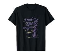 I Put A Spell On You Witch Cauldron Halloween Graphic T-Shirt