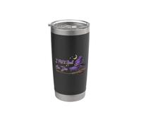 I Put A Spell On You Witch Hat and Broom Funny Halloween Stainless Steel Insulated Tumbler