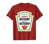 I Put Ketchup on My Ketchup Tomato Mustard Halloween Team T-Shirt