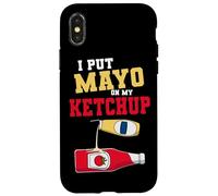 I Put Mayo On My Ketchup Condiments Couple Halloween Case for iPhone X/XS