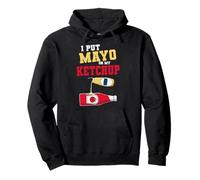 I Put Mayo On My Ketchup Condiments Couple Halloween Pullover Hoodie