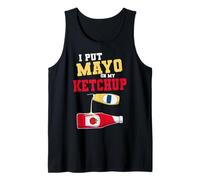I Put Mayo On My Ketchup Condiments Couple Halloween Tank Top