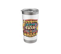 I Put The Art in Shart Funny Cringe Swap Tee Design Stainless Steel Insulated Tumbler