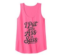 I Put The Ass in Sass - Hen Do Party Bride to Be Funny Tank Top