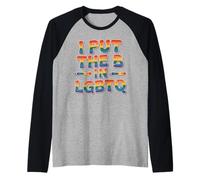 I Put The B in LGBTQ Bi Pride Identity Raglan Baseball Tee
