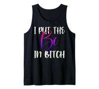 I Put the Bi in Bitch Bisexual Pride Flag Aesthetic Tank Top
