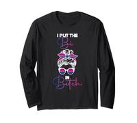 I Put The Bi in Bitch LGBTQ Flag Bisexual Pride Long Sleeve T-Shirt