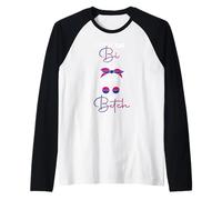 I Put The Bi in Bitch LGBTQ Flag Bisexual Pride Raglan Baseball Tee