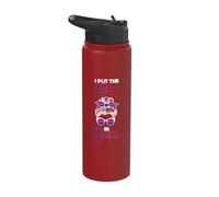 I Put The Bi in Bitch LGBTQ Flag Bisexual Pride Stainless Steel Insulated Water Bottle