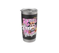 I Put The Boo in Boujee Cute Ghost Leopard Halloween Costume Stainless Steel Insulated Tumbler