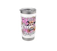 I Put The Boo in Boujee Cute Ghost Leopard Halloween Costume Stainless Steel Insulated Tumbler