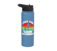 I Put The Chim in Chimney Sweep Stainless Steel Insulated Water Bottle