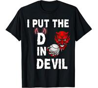 I Put The D in Devil Kids Womens Mens T Shirt XXL Black