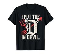 I Put The D in Devil Matching Couple Funny Halloween T-Shirt