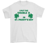 I Put The DD in St Paddys Day Funny Boobs Mens T-Shirt 100% Cotton White M