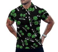 I Put The Double D's in ST. PADDY'S DAY Polo Shirt for Men Short Sleeve Collared Golf T Shirt Slim Fit Tee Tops 3XL
