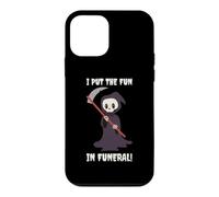 I Put The Fun In Funeral - Funny Halloween Grim Reaper Death Case for iPhone 12 mini