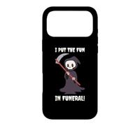 I Put The Fun In Funeral - Funny Halloween Grim Reaper Death Case for iPhone 17 Pro Max
