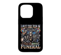 I Put The Fun In Funeral Grim Reaper Party Bootleg Halloween Case for iPhone 15 Pro