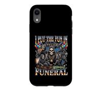 I Put The Fun In Funeral Grim Reaper Party Bootleg Halloween Case for iPhone XR