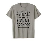 I Put The Great in Great Grandpa Stars Arrow T-Shirt