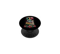 I Put The Lit In Literature Book Lover PopSockets Adhesive PopGrip