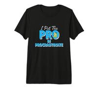 I Put The Pro in Procrastinate Lazy Gamer Sloth Quote Premium T-Shirt