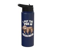 I Put The Pro in Procrastination Stainless Steel Insulated Water Bottle