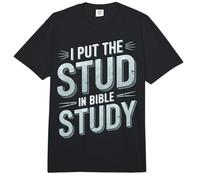 I Put The Stud in Bible Study Church Activities Comfort Colors Adult Heavyweight T-Shirt