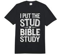 I Put The Stud in Bible Study Church Activities Comfort Colors Adult Heavyweight T-Shirt