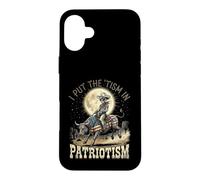 I Put The 'Tism In Patriotism Alien Cowboy Case for iPhone 16 Plus