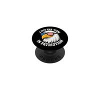 I Put The 'Tism In Patriotism Autism Eagle Funny July 4th PopSockets Adhesive PopGrip