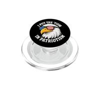 I Put The 'Tism In Patriotism Autism Eagle Funny July 4th PopSockets PopGrip for MagSafe