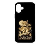 I Put The Tism In Patriotism Cat America Case for iPhone 16 Plus