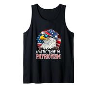 I Put The TISM in Patriotism Patriotic Bald Eagle Tank Top